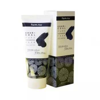 Farm Stay - Очищающая пенка с древесным углем 180 мл