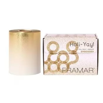 Framar - Фольга в рулоне с тиснением «Вдохновение праздника 3.0» 12,5 см х 98 м