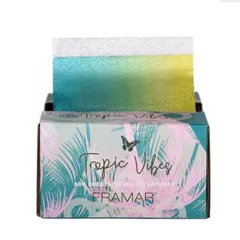 Framar - Вытяжная фольга с тиснением «Тропические грезы» 500 листов 12,5 х 28 см