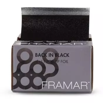 Framar - Вытяжная фольга с тиснением «во власти черного» 500 листов 12,5х28 см