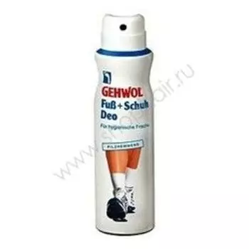 Gehwol Foot+Shoe Deodorant - Дезодорант для ног и обуви 150 мл