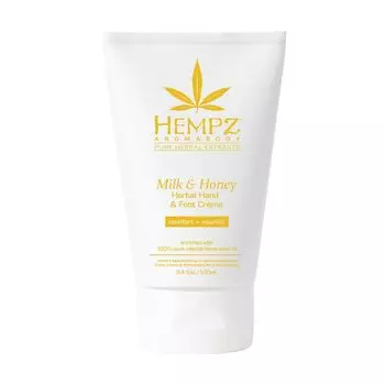 Hempz Milk &amp; Honey Herbal Hand &amp; Foot Creme - Крем для рук и ног Молоко и Мед 100 мл