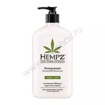Hempz Pomegranate Herbal Body Moistyrizer - Молочко для тела увлажняющее с гранатом 500 мл