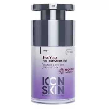 Icon Skin Smart Eyes Yoga - Крем-гель от отеков и темных кругов 15 мл