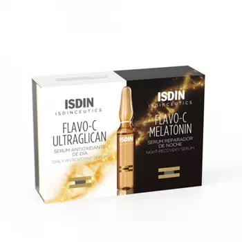 Isdin Isdinceutics - Набор (Сыворотка для лица дневная 10х2 мл, Сыворотка для лица ночная 10х2 мл)