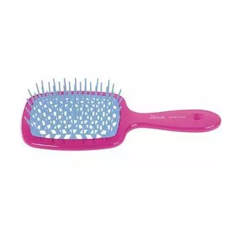 Janeke Superbrush - Щетка пластиковая малая, фуксия и синий 17.5 x 7 x 3 см