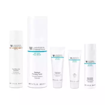 Экспресс-набор для глубокого увлажнения и питания сухой и обезвоженной кожи: тоник 200 мл + маска 75 мл + сыворотка 30 мл + скраб 50 мл + лосьон для снятия макияжа 100 мл