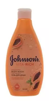 Johnson's Vita-Rich - Гель для душа с экстрактом Папайи Смягчающий 250 мл