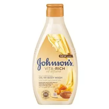 Johnson's Vita-Rich Oil Infusion - Гель для душа с маслом миндаля и маслом Ши 250 мл