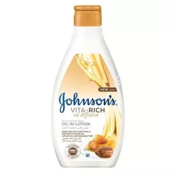 Johnson's Vita-Rich Oil Infusion - Лосьон для тела с маслом миндаля и маслом Ши 250 мл