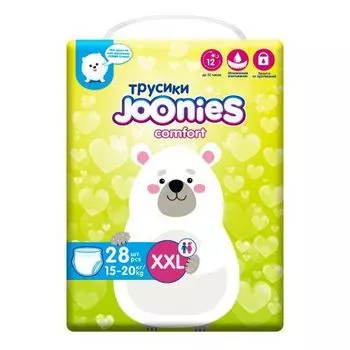 Joonies Comfort - Подгузники-трусики размер XXL (15-20 кг) 28 шт