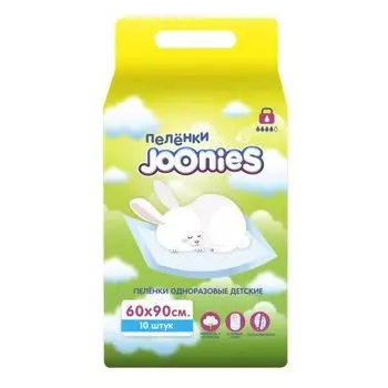Joonies - Пеленки детские одноразовые 60х90 см 10 шт