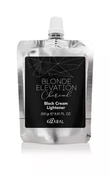 Kaaral Blonde Elevation Black Cream Lightener - Черный угольный осветляющий крем для волос 250 мл