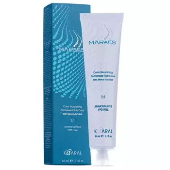 Kaaral Maraes - Стойкий крем-краситель для волос без аммиака 5.4 светлый каштан медный 60 мл