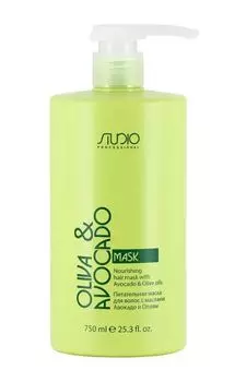 Kapous Professional Studio - Питательная маска для волос с маслами Авокадо и Оливы 750 мл