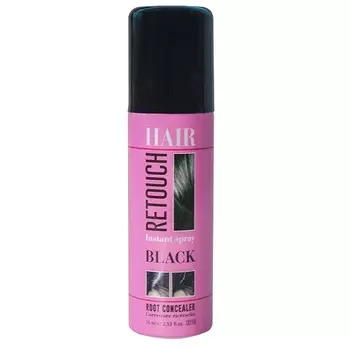 Kaypro Hair Retouch Spray - Спрей для окрашивания корней, черный 75 мл