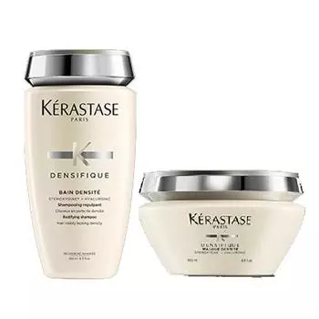 Kerastase Densifique - Набор (Шампунь-Ванна для уплотнения волос 250 мл, Маска для восстановления волос 200 мл)