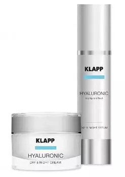 Klapp Hyaluronic Face Care Set - Набор (Крем 50 мл, сыворотка 50 мл)
