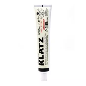 Klatz Brutal Only - Зубная паста для мужчин бешеный имбирь без фтора 75 мл