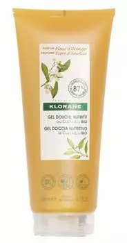 Klorane Body Care - Питательный гель для душа цветок апельсина с органическим маслом Купуасу 200 мл