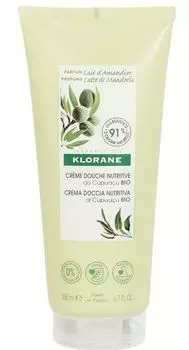 Klorane Body Care - Питательный крем для душа молочко миндаля с органическим маслом Купуасу 200 мл