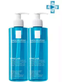 Комплект Эфаклар очищающий гель, 2х400 мл