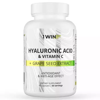 Комплекс «Гиалуроновая кислота с витамином С и экстрактом виноградной косточки», 60 капсул
