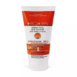 Kora - Крем-гель для загара для лица и тела SPF-10 150 мл