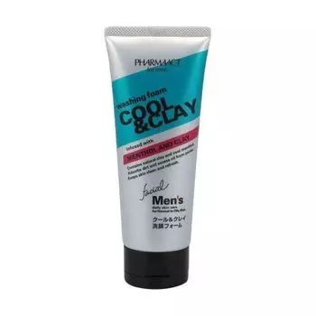 Kumano Cosmetics Pharmaact - Пенка для умывания с глиной для мужчин 130 гр
