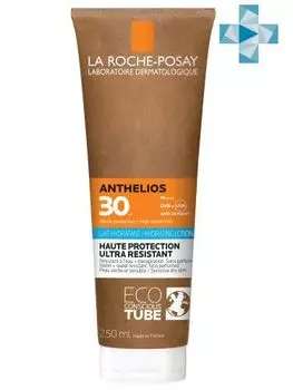 La Roche-Posay Anthelios - Увлажняющее молочко для лица и тела SPF30 в новой эко-тубе 250 мл