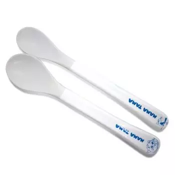 Ложки с мягким кончиком 2 шт. 4 месяца+ цвет белый