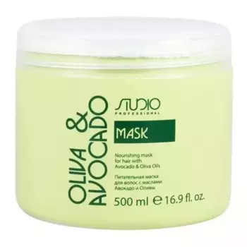 Маска увлажняющая для волос с маслами авокадо и оливы 500 мл