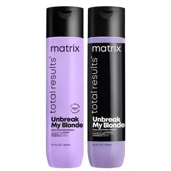 Matrix Total Results Unbreak My Blonde - Набор для укрепления осветленных волос (Шампунь 300 мл, Кондиционер 300 мл)