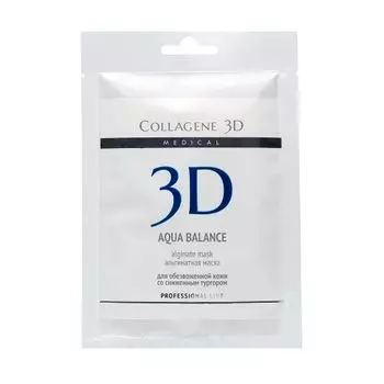 Medical Collagene 3D Aqua Balance - Альгинатная маска для обезвоженной кожи со сниженным тургором 30 гр
