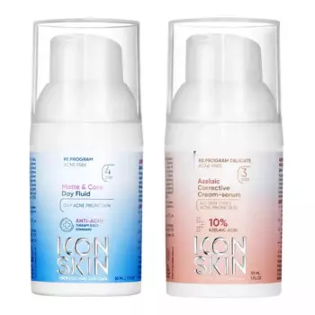 Набор для комплексного ухода: сыворотка 30 мл + флюид 30 мл