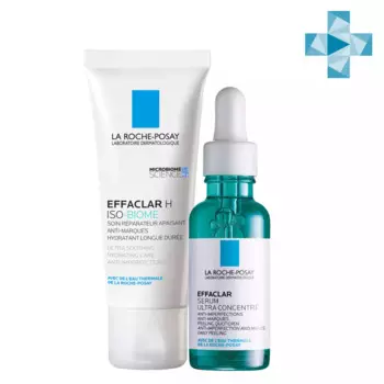 Набор для увлажнения проблемной кожи (ультра-успокаивающий восстанавливающий уход 40 мл + ультраконцентрированная сыворотка 30 мл)