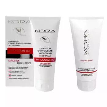 Набор "Гладкая кожа": маска, 100 мл + полирующий скраб, 100 мл