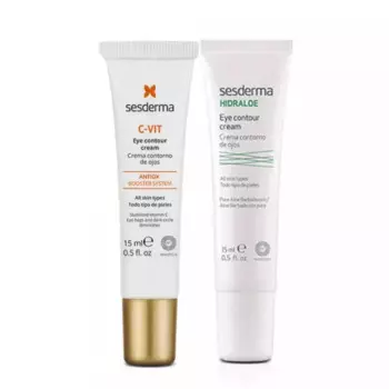 Набор "Увлажнение и сияние": крем-контур вокруг глаз С-Vit 15 мл + увлажняющий крем-контур вокруг глаз 15 мл