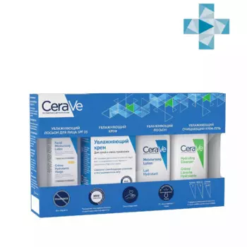 Набор (увлажняющий крем 50 мл + крем-гель очищающий 20 мл + увлажняющий лосьон 20 мл + увлажняющий лосьон для лица SPF25, 3 мл)