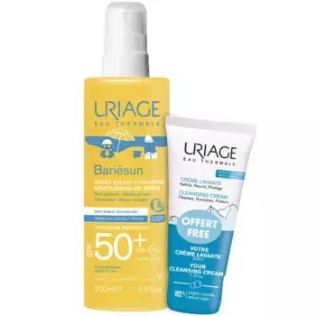 Набор: увлажняющий спрей для детей SPF 50+, 200 мл + очищающий пенящийся крем 50 мл