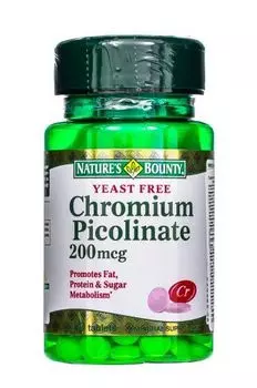 Nature's Bounty - Бездрожжевой Пиколинат Хрома 100 таблеток
