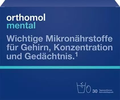 Orthomol - Комплекс "Ментал" 30 сдвоенных саше