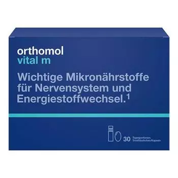 Orthomol - Комплекс "Витал М" 30 флаконов жидкости + 60 капсул