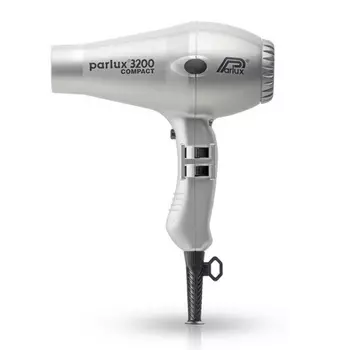 Parlux 3200 Compact - Фен серебристый 1900 Вт 2 насадки