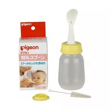 Pigeon - Бутылочка с ложечкой для кормления 4+ мес 120 мл