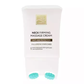 Подтягивающий крем с фуллеренами и массажным аппликатором для шеи, 120 мл