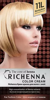 Richenna Color Cream Bleaching Blonde - Крем-краска для волос с хной №11L