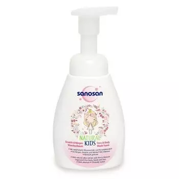 Sanosan Kids - Пенка для лица и тела для девочек 250 мл