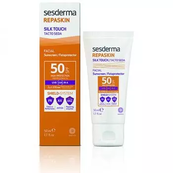 Sesderma Repaskin – Средство солнцезащитное с нежностью шелка для лица СЗФ 50, 50 мл