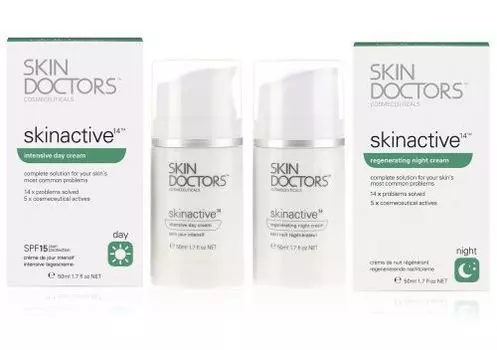 Skin Doctors Skinactive 14 Day + 14 Night - Набор (Интенсивный дневной крем 50 мл, Регенерирующий ночной крем 50 мл)